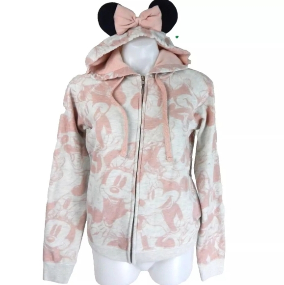 Disney Parks Minnie Mouse Ear Hoodie - Picture 1 of 3